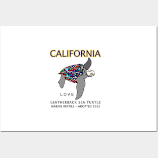 California - Leatherback Sea Turtle - Love Posters and Art